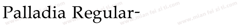 Palladia Regular字体转换